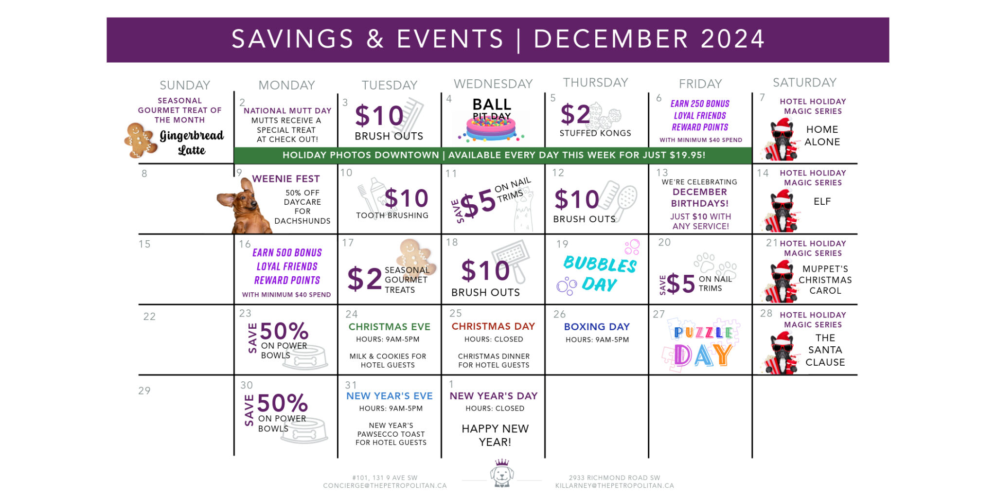 Event and Savings Calendar-9-December 2024