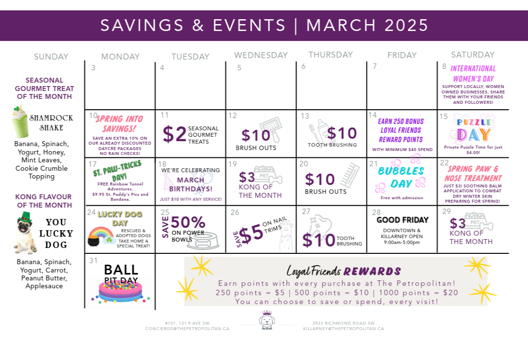 March Savings & Events